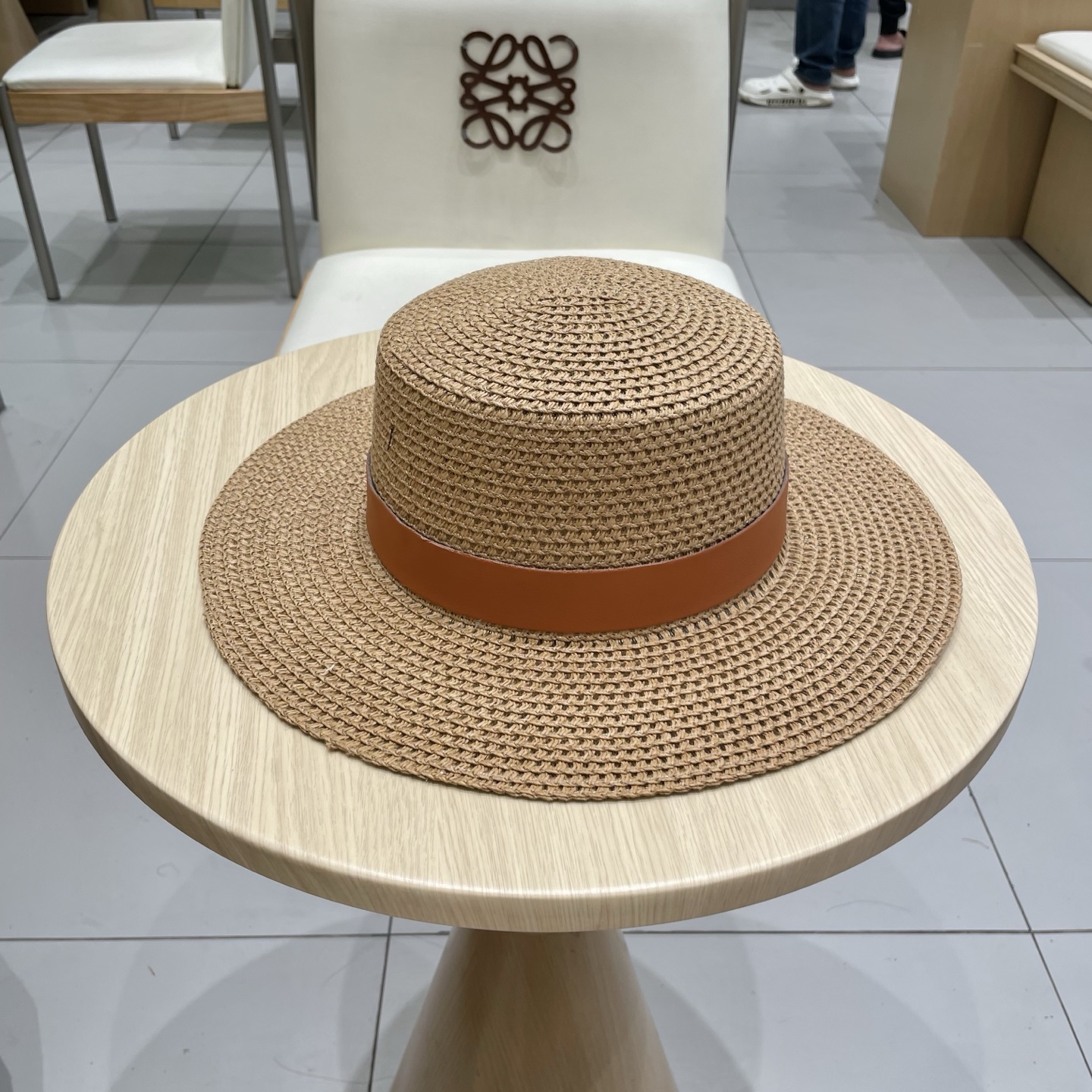  ysl 圣罗兰新款草帽，皮带盆帽，头围57cm