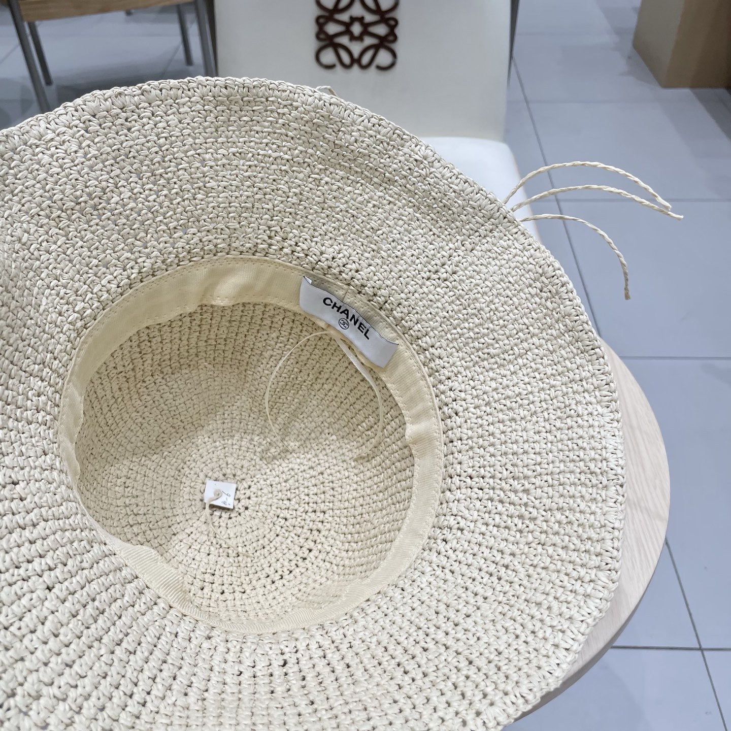  Chanel香奈儿【海边氛围感】波西米亚风贝壳亮片草编渔夫帽大帽檐镂空遮阳帽女