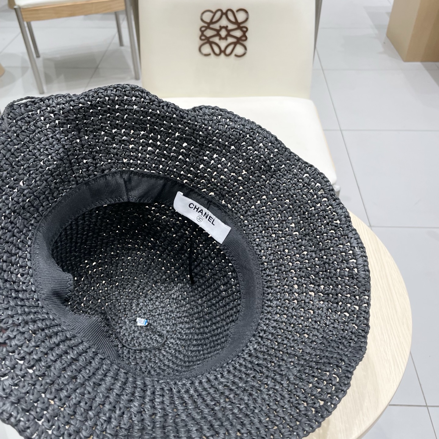  Chanel香奈儿【海边氛围感】波西米亚风贝壳亮片草编渔夫帽大帽檐镂空遮阳帽女