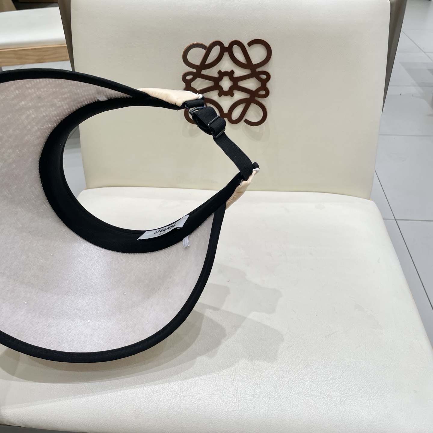  Chanel香奈儿空顶遮阳帽，发箍遮阳帽，头围57cm