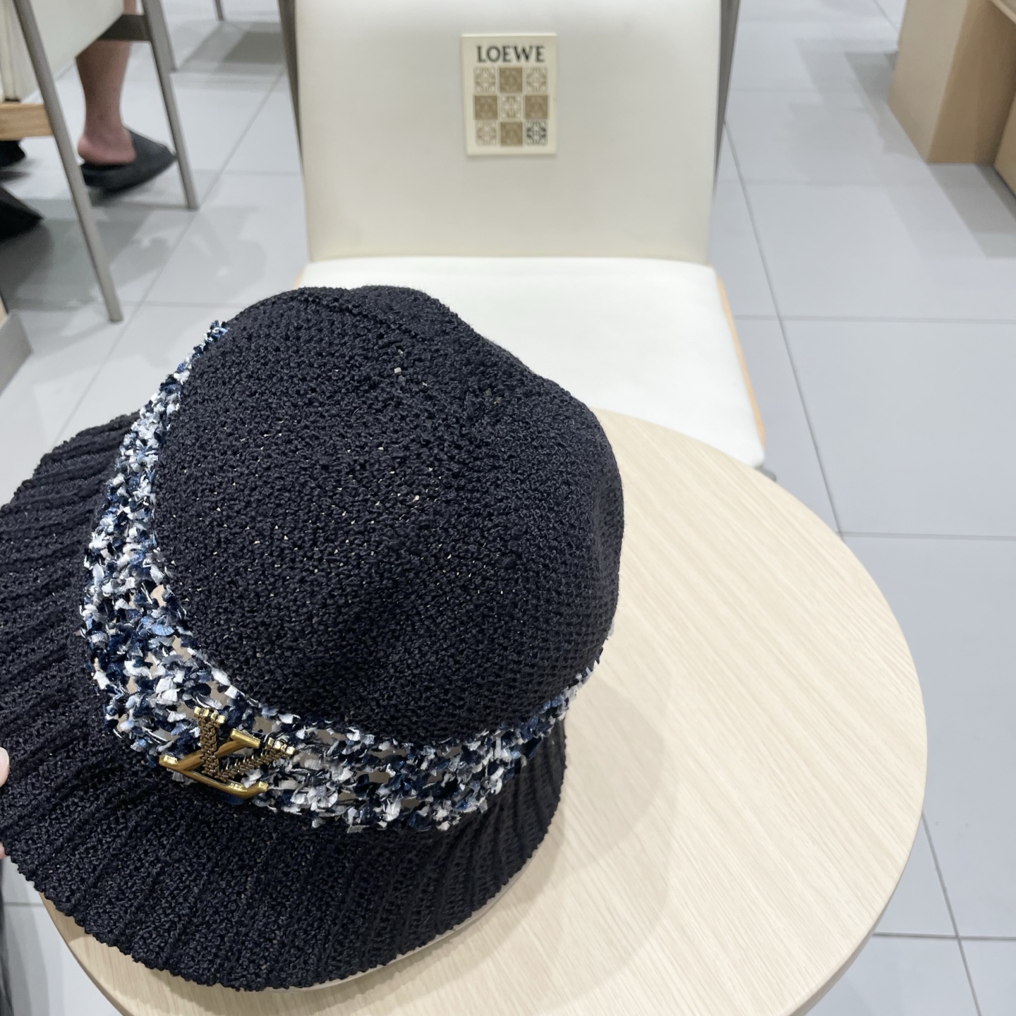  LV路易威登高端潮夏季时尚百搭镂空针织帽子显脸小水桶帽防晒遮阳渔夫盆帽女