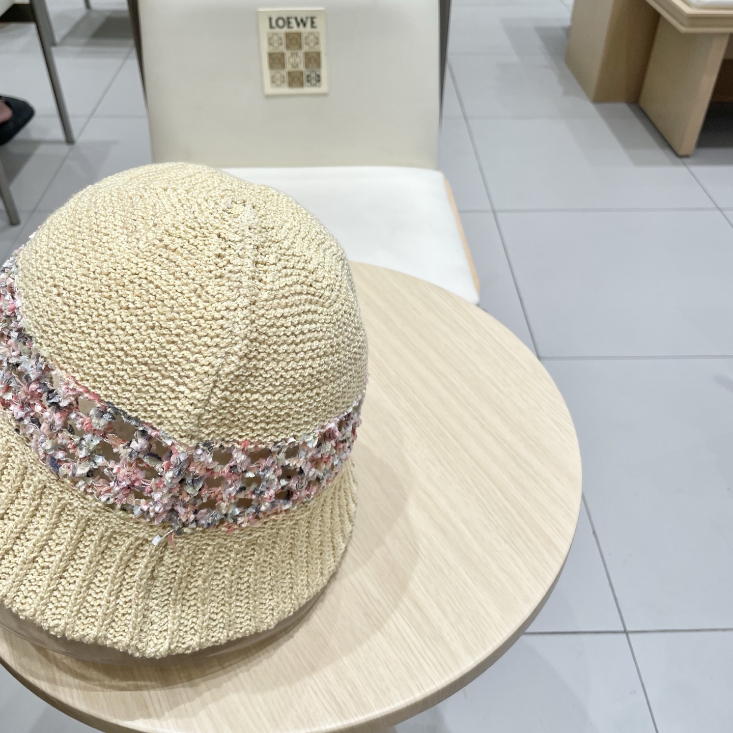  LV路易威登高端潮夏季时尚百搭镂空针织帽子显脸小水桶帽防晒遮阳渔夫盆帽女