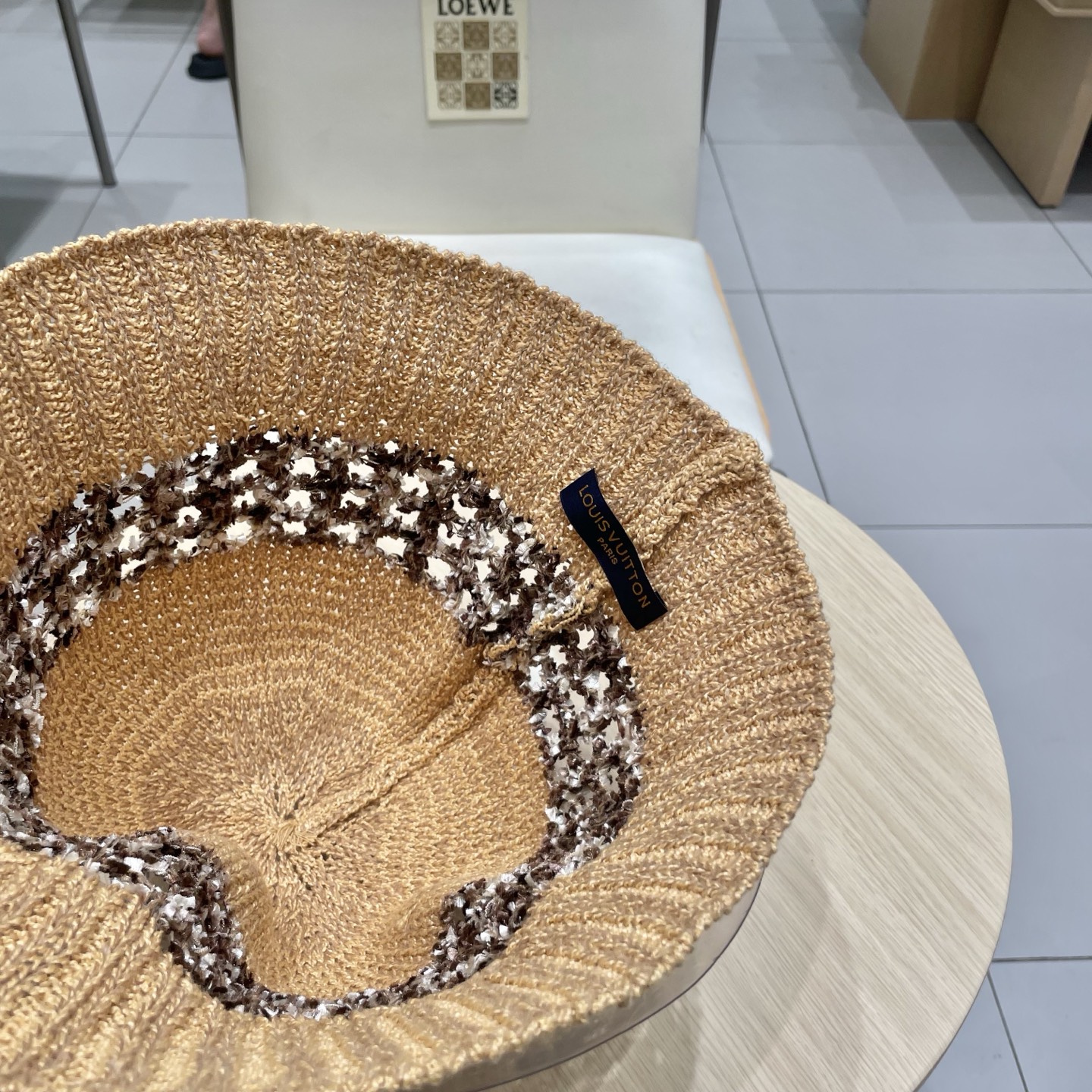  LV路易威登高端潮夏季时尚百搭镂空针织帽子显脸小水桶帽防晒遮阳渔夫盆帽女