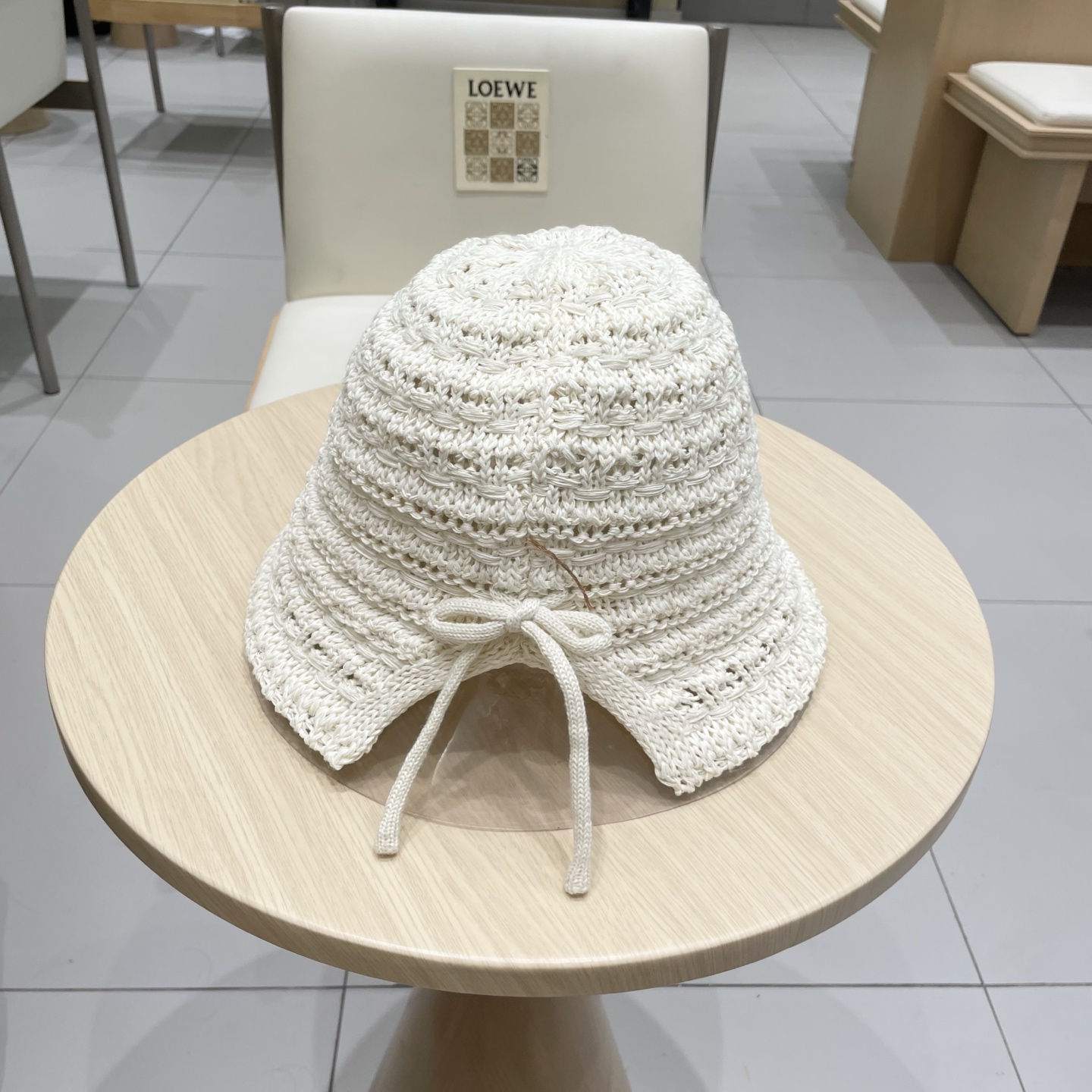  Lv路易威登2025新款韩国水桶帽女蝴蝶结夏季开叉镂空透气渔夫遮阳帽子盆帽潮