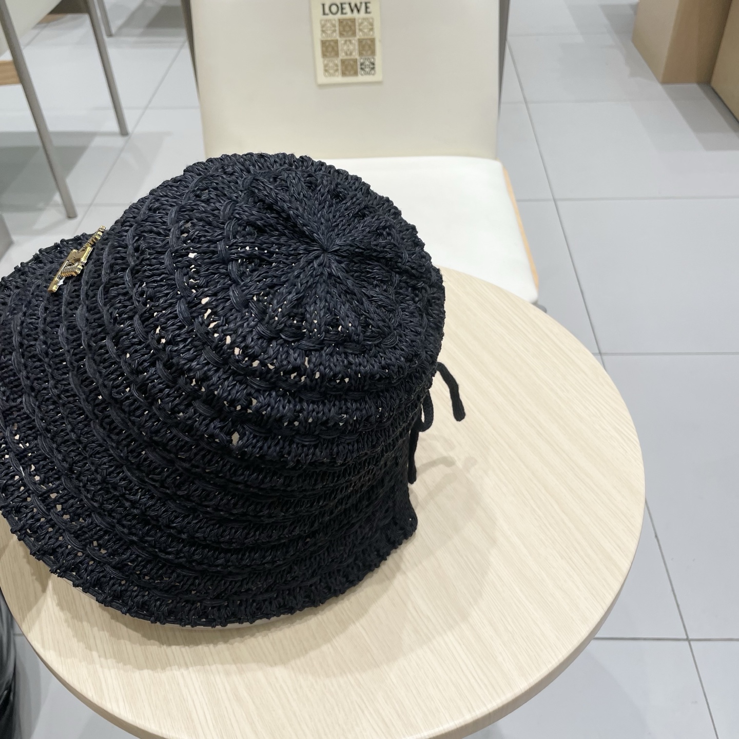  Lv路易威登2025新款韩国水桶帽女蝴蝶结夏季开叉镂空透气渔夫遮阳帽子盆帽潮