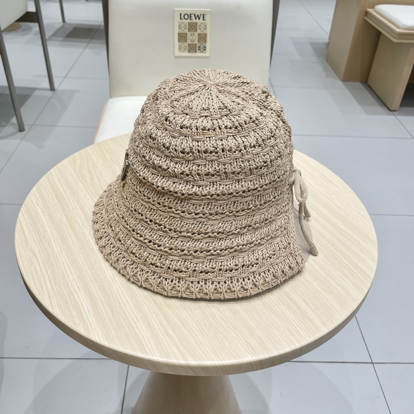  Lv路易威登2025新款韩国水桶帽女蝴蝶结夏季开叉镂空透气渔夫遮阳帽子盆帽潮