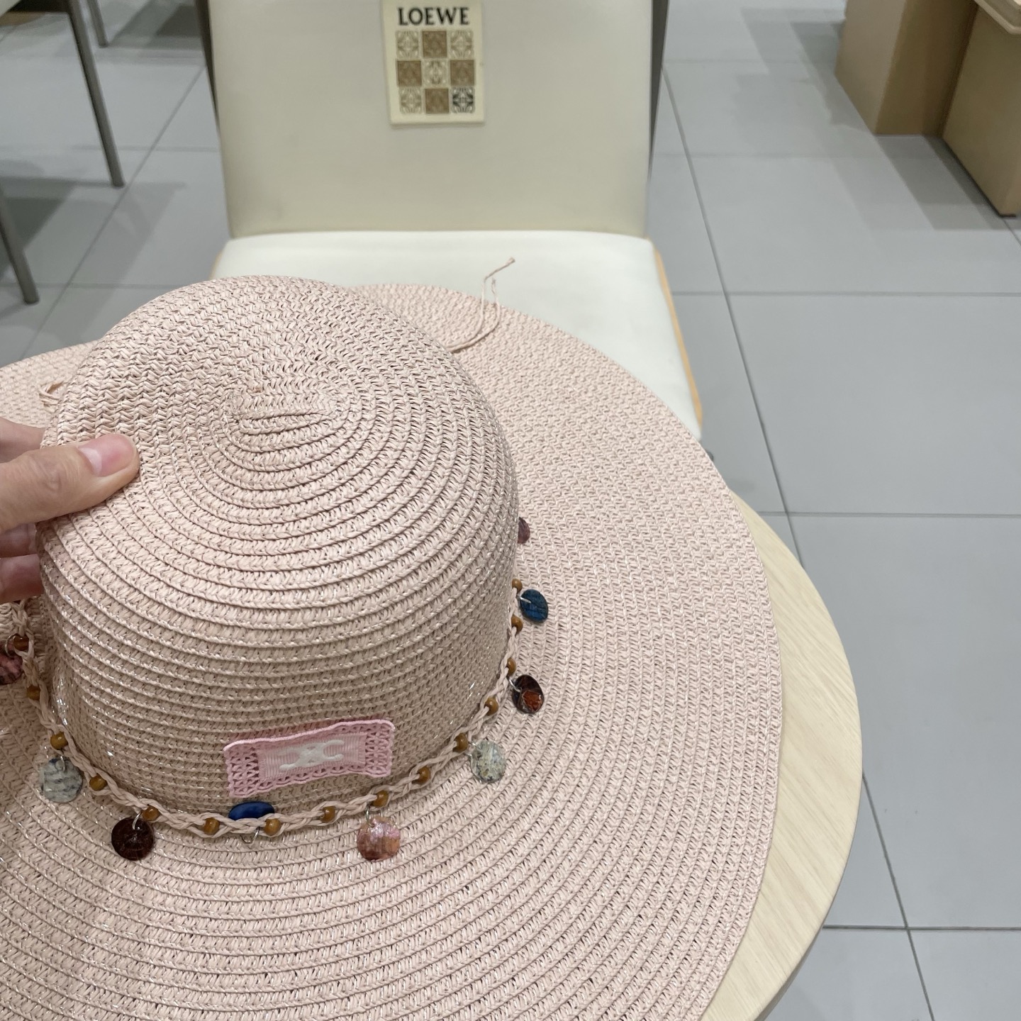  celine塞琳夏季新款草帽子女款户外遮阳海边民族风沙滩帽草编透气防晒太阳帽