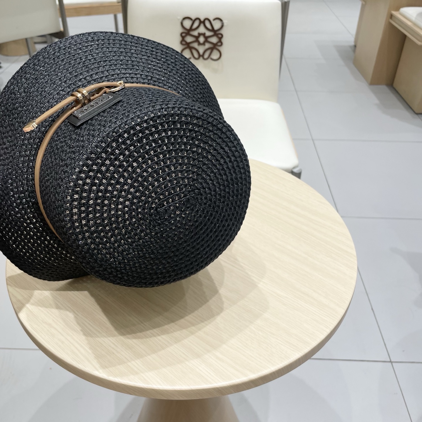  Prada普拉达水桶草帽，镂空礼帽，头围57cm