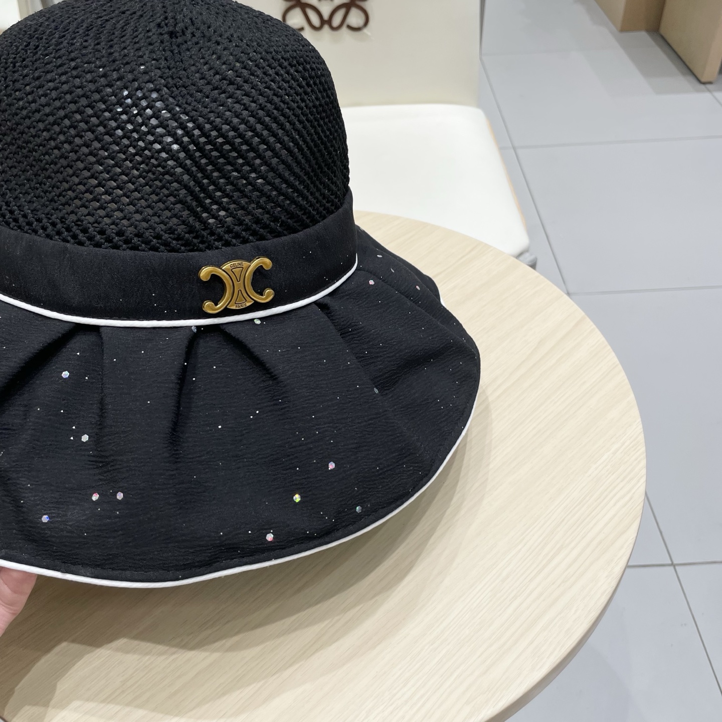  celine塞琳夏季大帽檐太阳帽女2025新款户外旅游遮阳百搭遮脸海边沙滩防晒帽