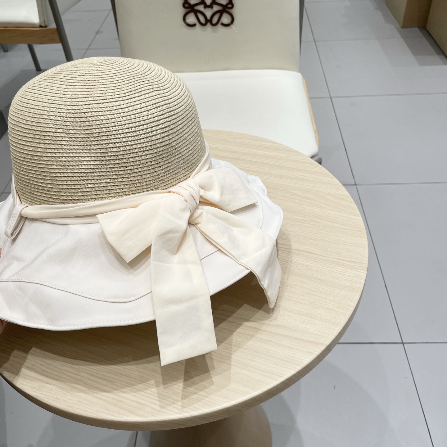  dior迪奥夏季大檐蝴蝶结遮阳草帽女出游百搭度假风防晒帽显脸小渔夫帽