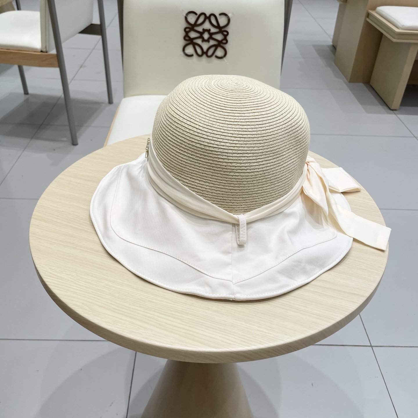  dior迪奥夏季大檐蝴蝶结遮阳草帽女出游百搭度假风防晒帽显脸小渔夫帽