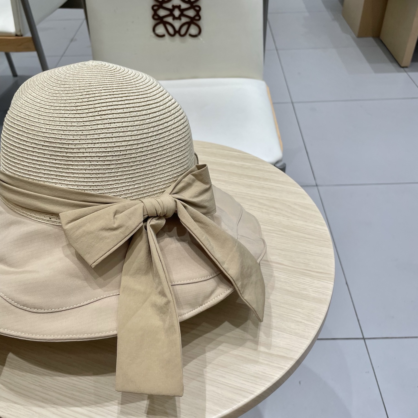  dior迪奥夏季大檐蝴蝶结遮阳草帽女出游百搭度假风防晒帽显脸小渔夫帽