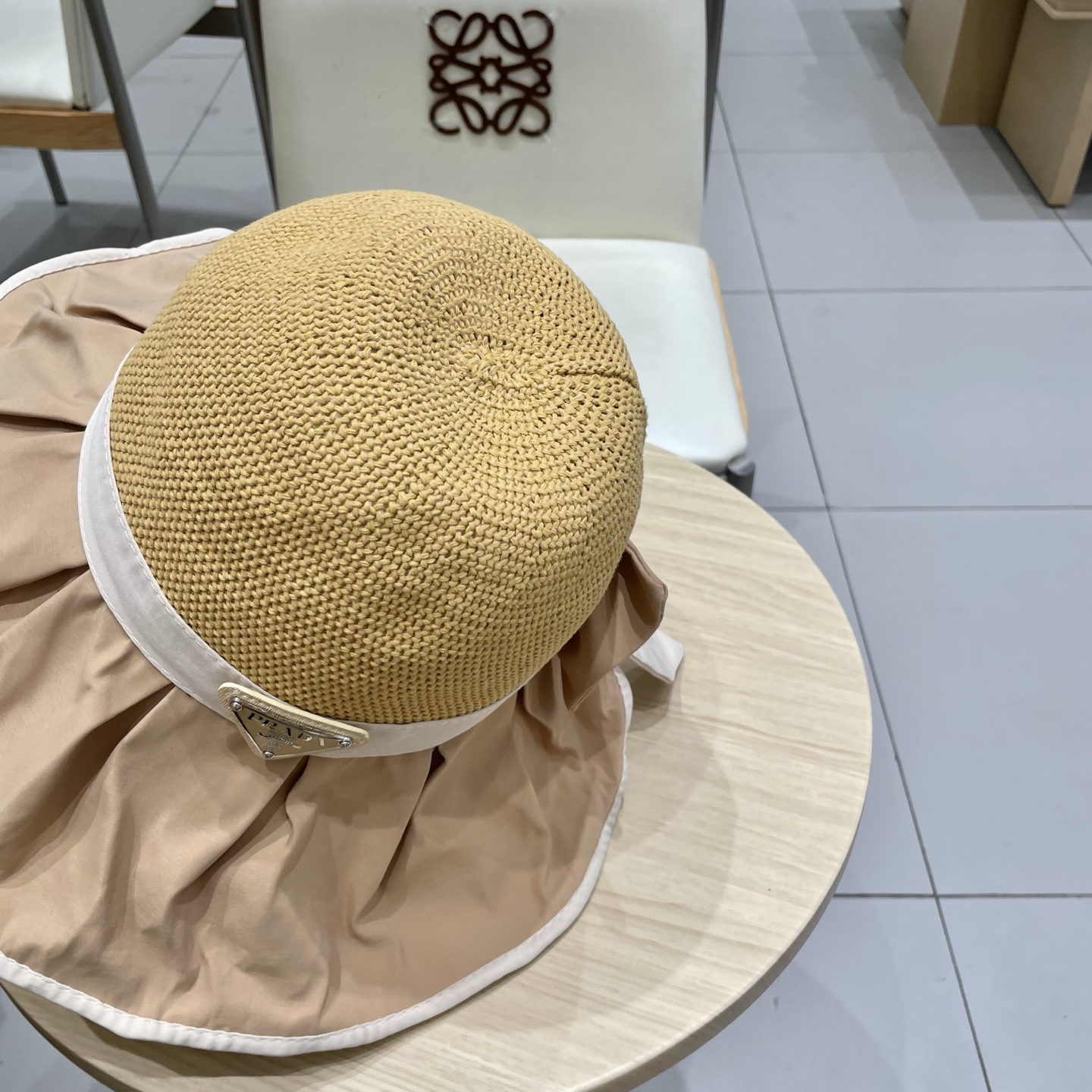 🆕rada普拉达黑胶帽子女款夏季出游防紫外线遮阳防晒帽大檐蝴蝶结渔夫帽太阳帽