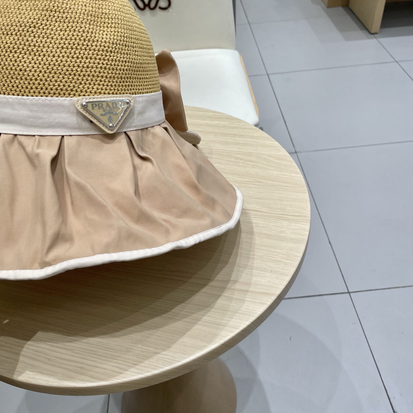 🆕rada普拉达黑胶帽子女款夏季出游防紫外线遮阳防晒帽大檐蝴蝶结渔夫帽太阳帽