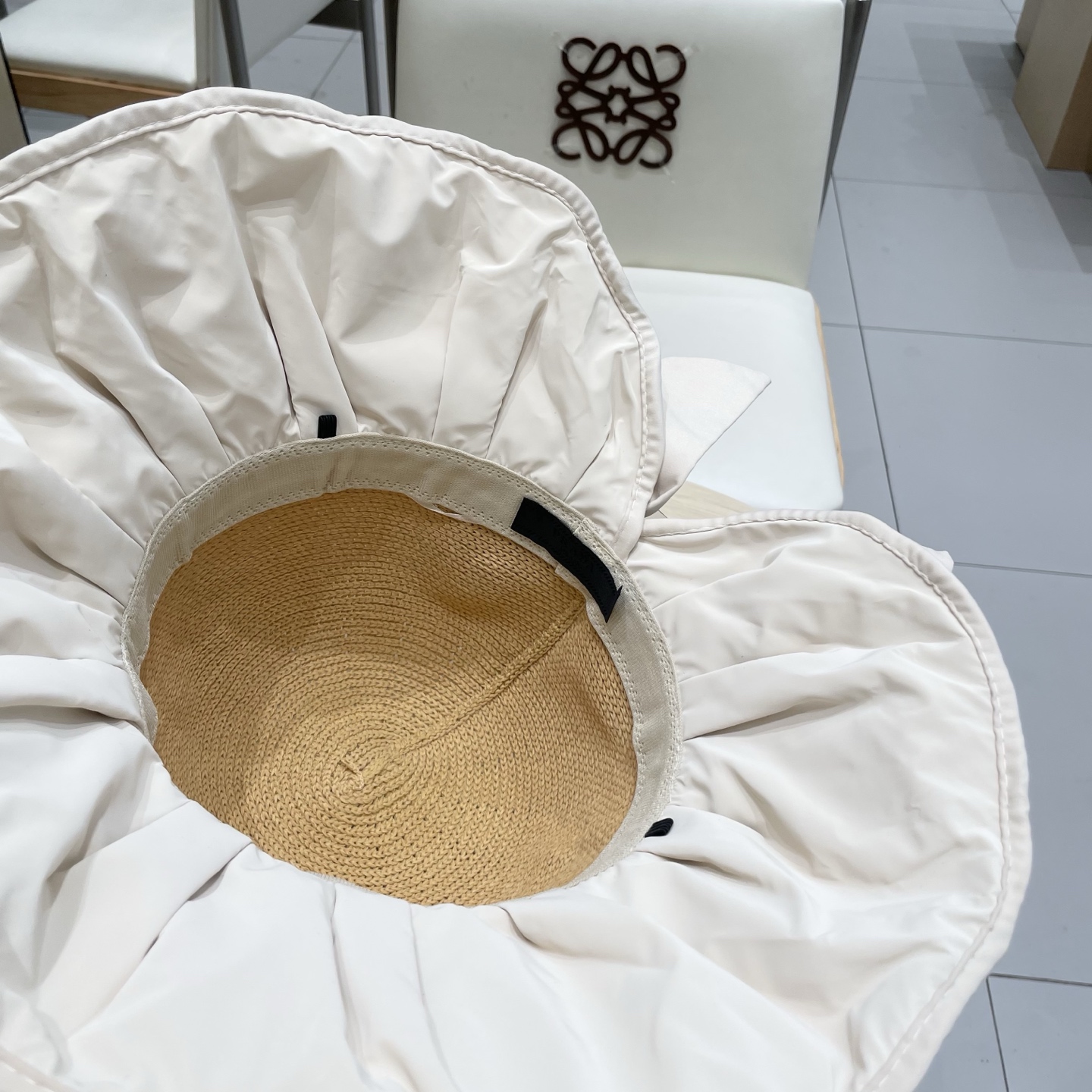 🆕rada普拉达黑胶帽子女款夏季出游防紫外线遮阳防晒帽大檐蝴蝶结渔夫帽太阳帽