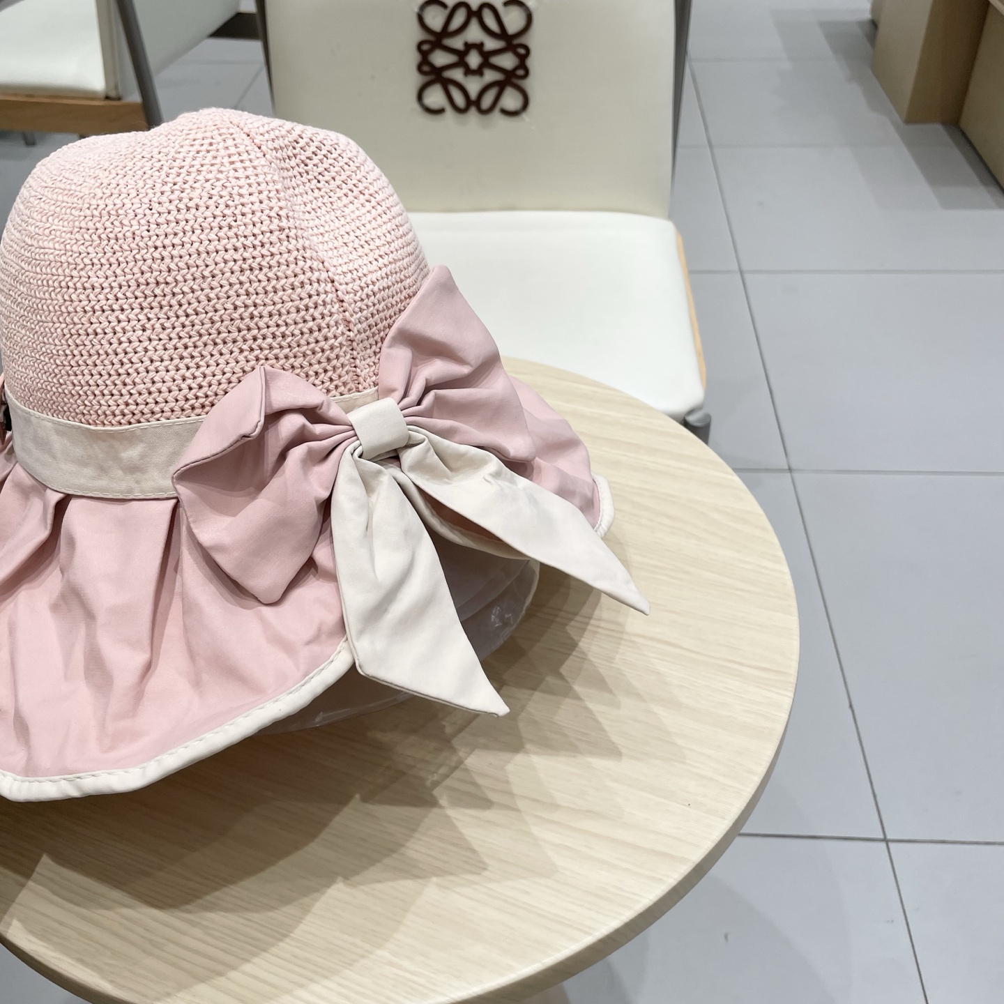 🆕rada普拉达黑胶帽子女款夏季出游防紫外线遮阳防晒帽大檐蝴蝶结渔夫帽太阳帽