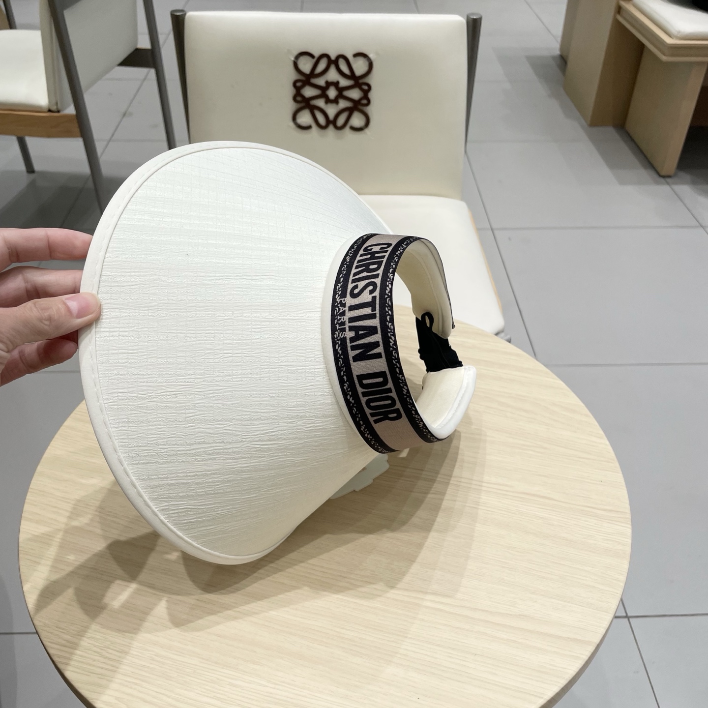  Dior 迪奥草帽空顶遮阳帽，官方款，可调节