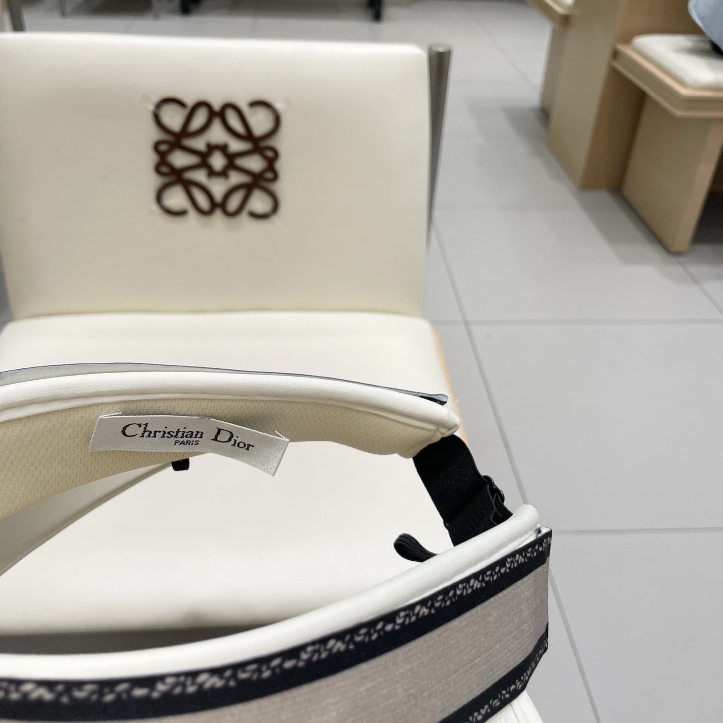  Dior 迪奥草帽空顶遮阳帽，官方款，可调节