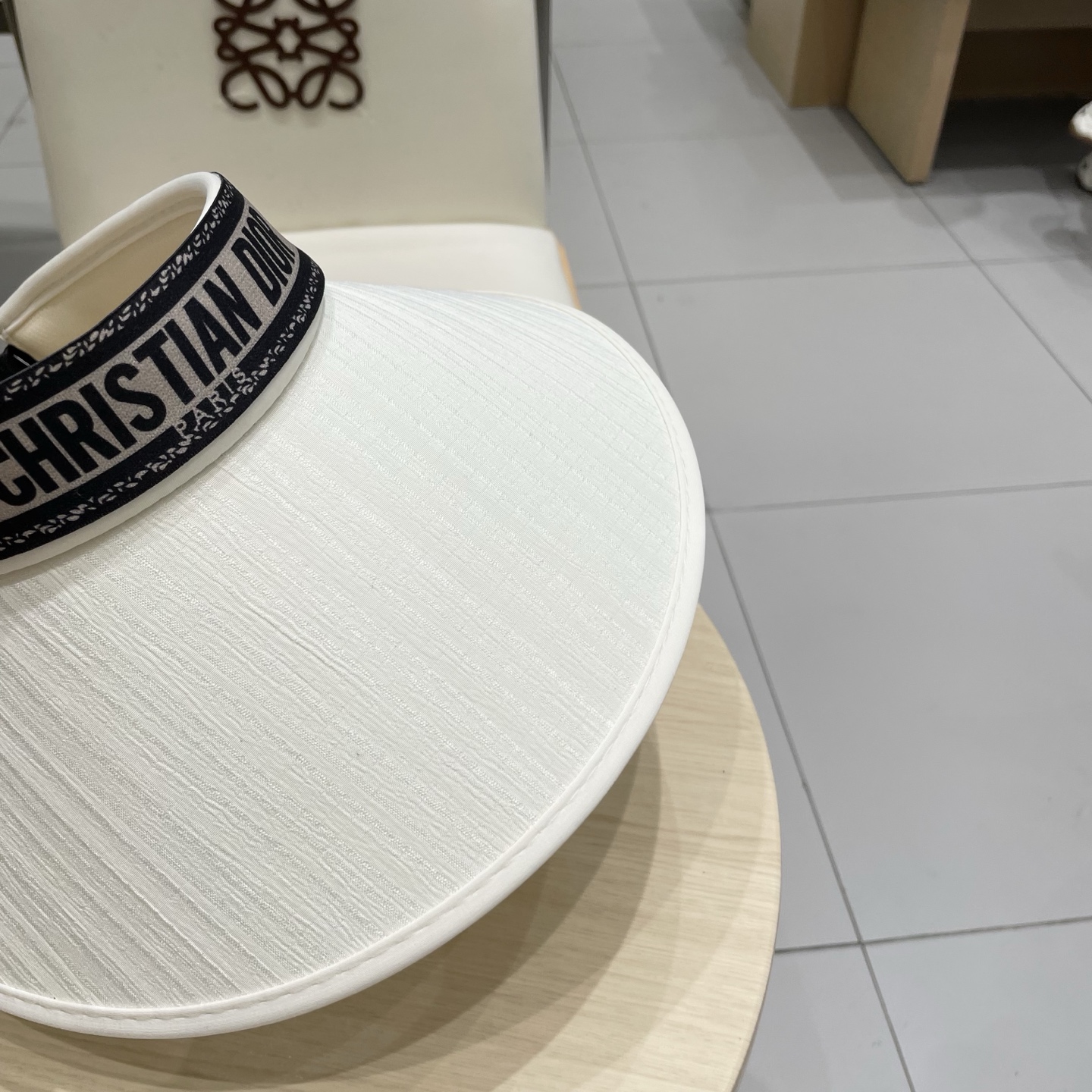  Dior 迪奥草帽空顶遮阳帽，官方款，可调节