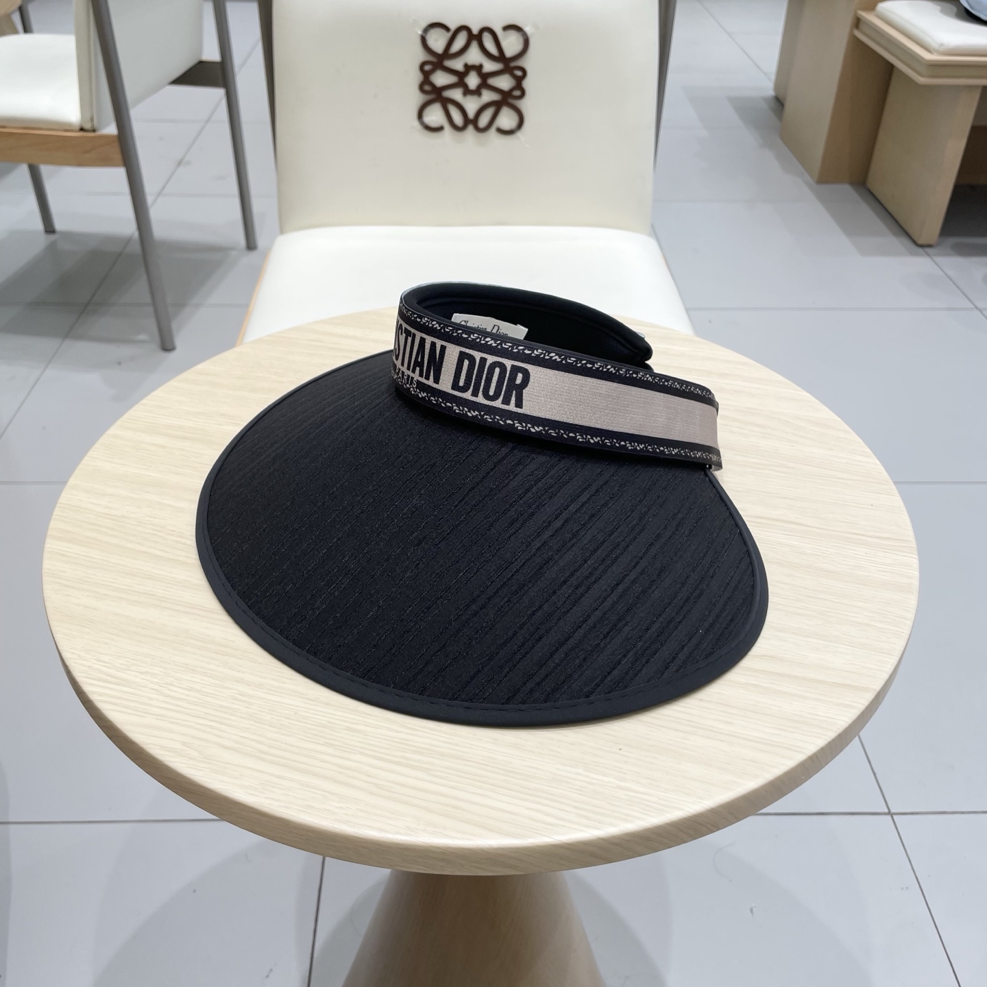  Dior 迪奥草帽空顶遮阳帽，官方款，可调节