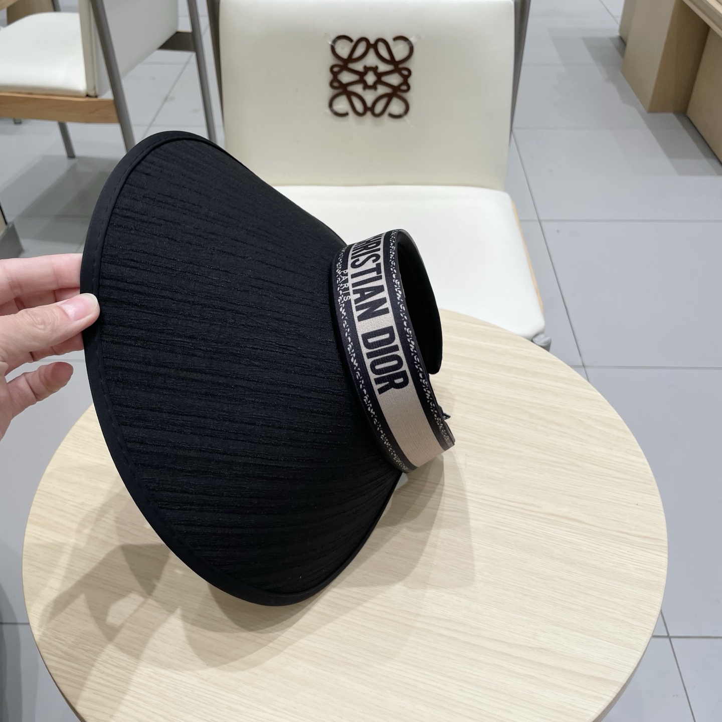  Dior 迪奥草帽空顶遮阳帽，官方款，可调节