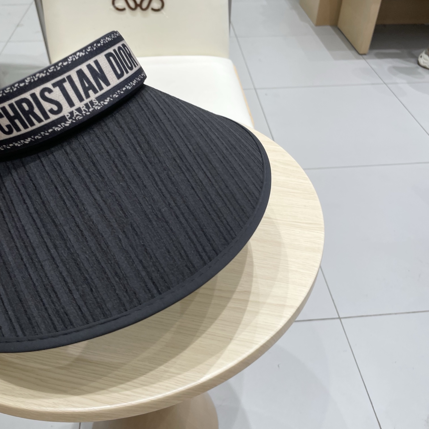  Dior 迪奥草帽空顶遮阳帽，官方款，可调节