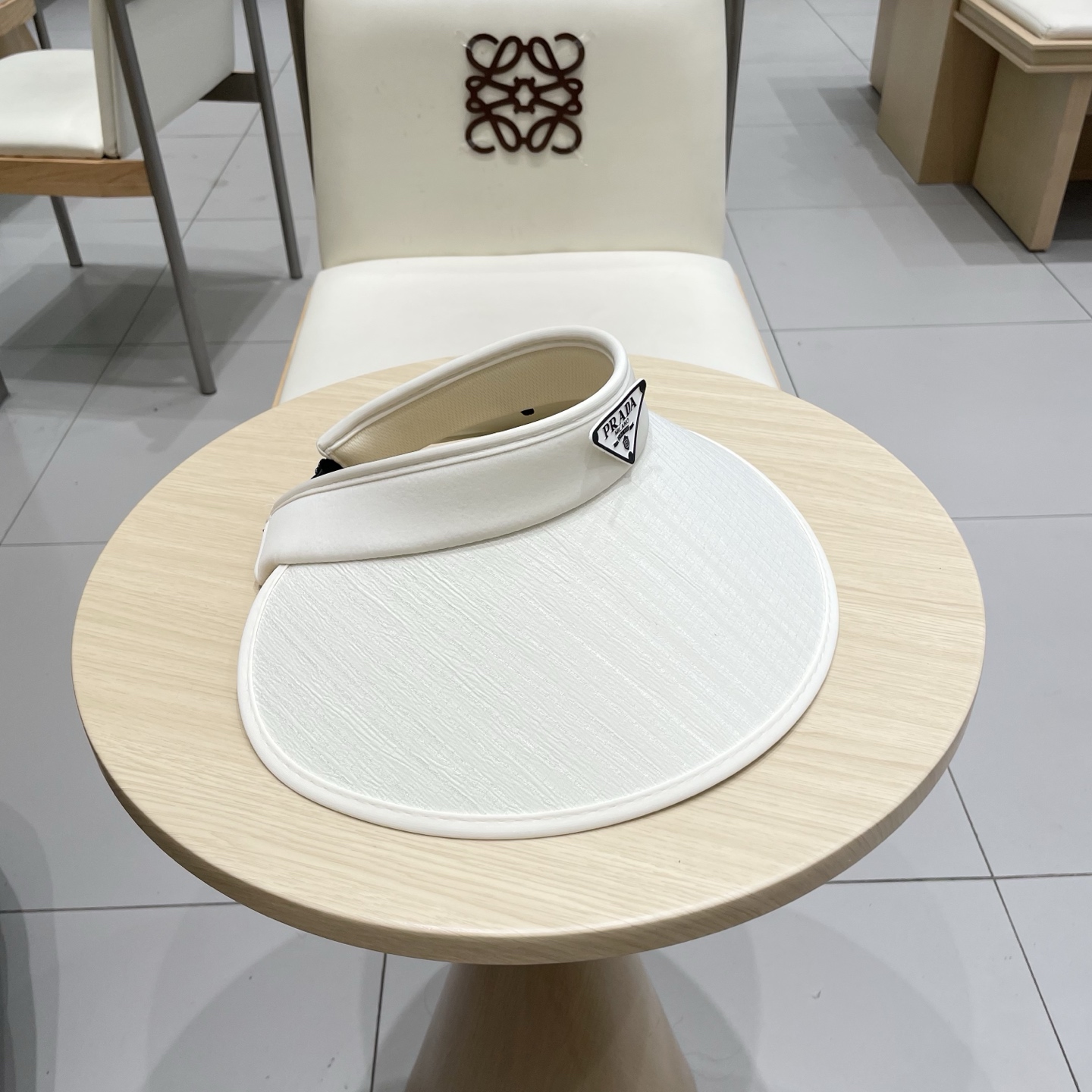 普拉达Prada草帽空顶遮阳帽，官方款，可调节