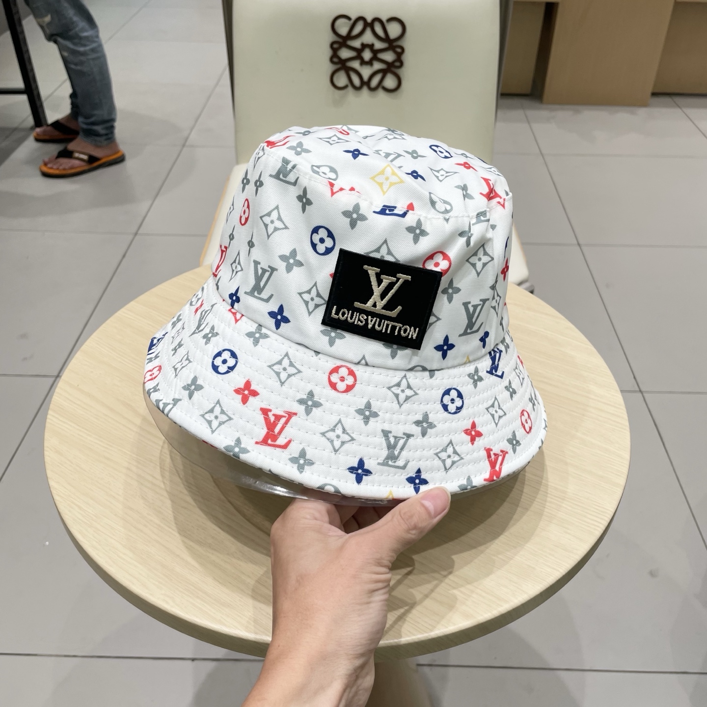 LV路易威登春夏款渔夫帽、头围57cm 男女通用