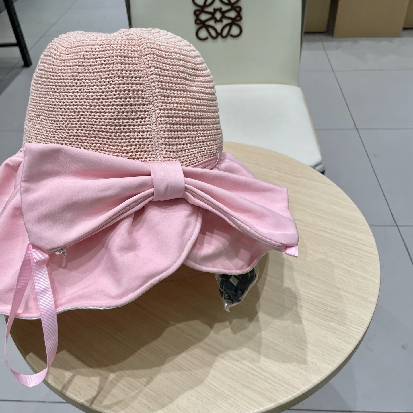 🧢路易威登LouisVuitton😍黑胶大檐防晒遮阳帽女夏季太阳遮脸防紫外线蝴蝶结大头围渔夫帽子