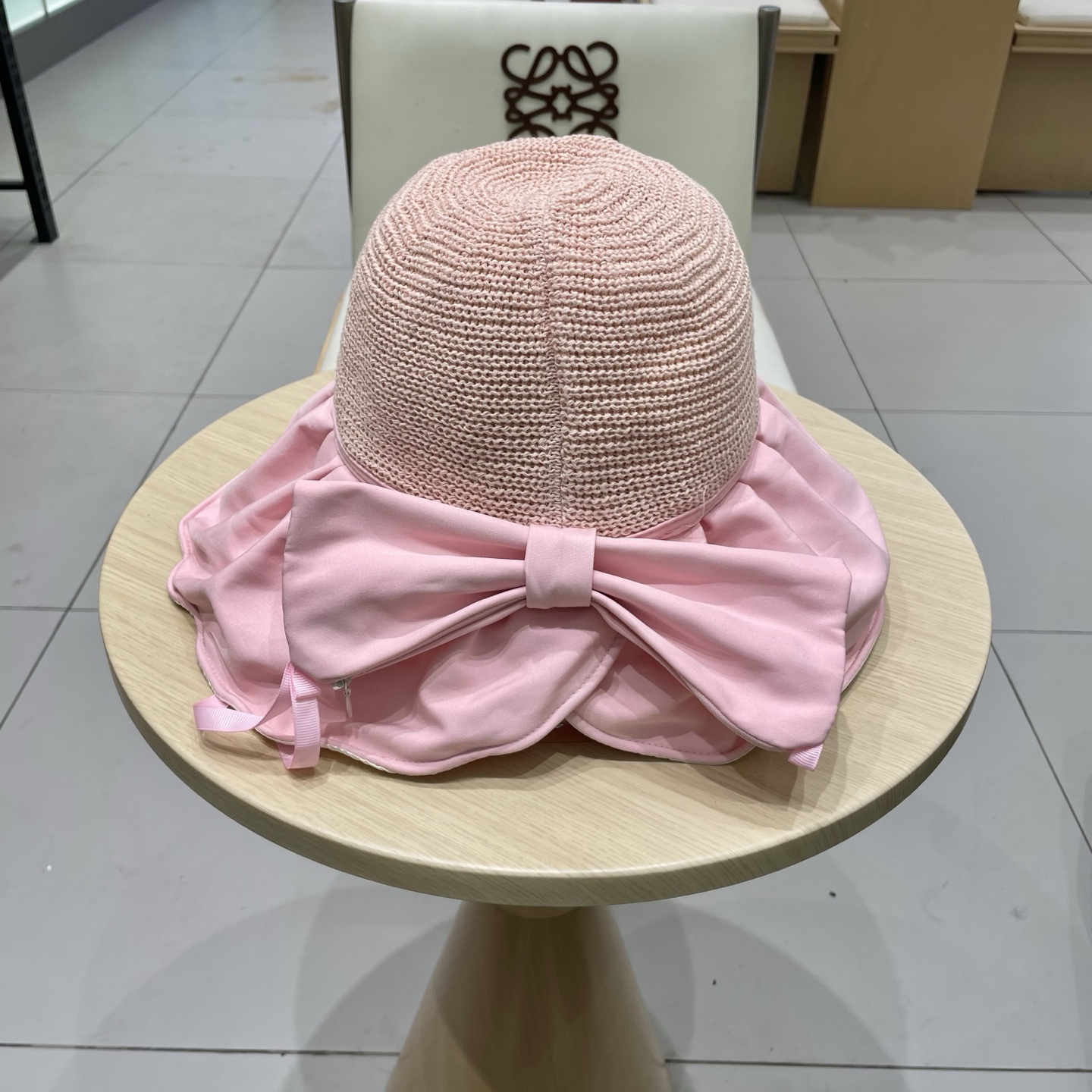 🧢路易威登LouisVuitton😍黑胶大檐防晒遮阳帽女夏季太阳遮脸防紫外线蝴蝶结大头围渔夫帽子