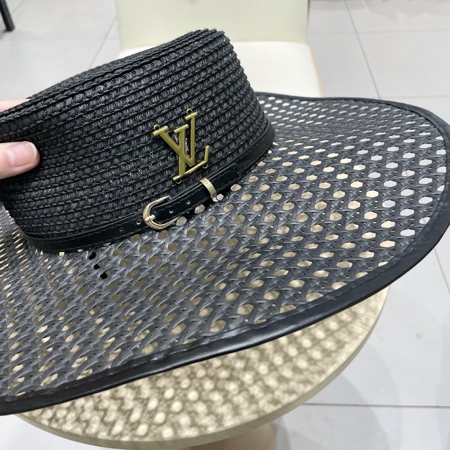  LV新款草帽，镂空设计，旅游必备，头围57cm