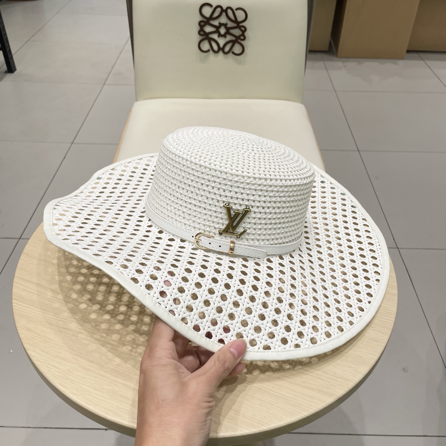  LV新款草帽，镂空设计，旅游必备，头围57cm