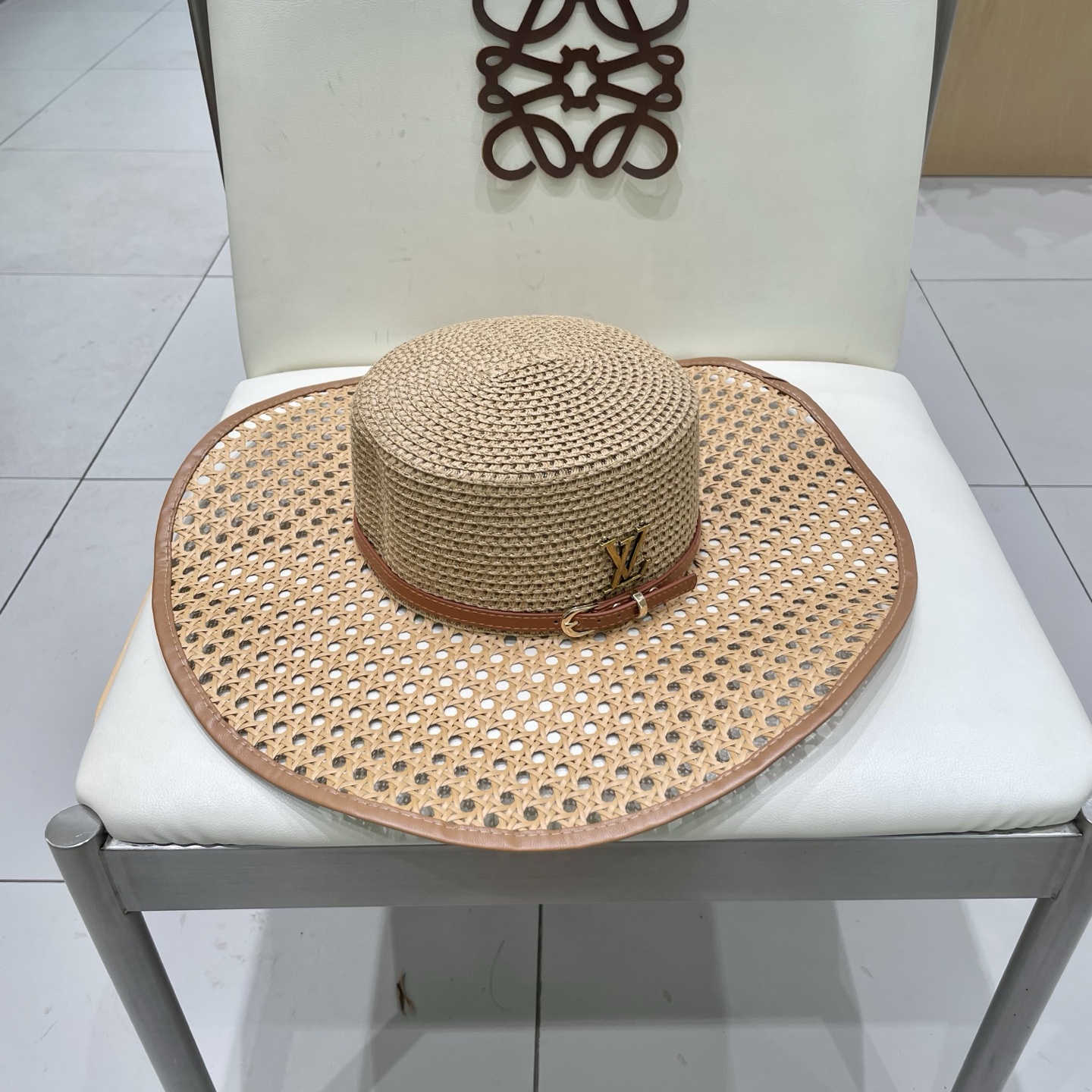  LV新款草帽，镂空设计，旅游必备，头围57cm