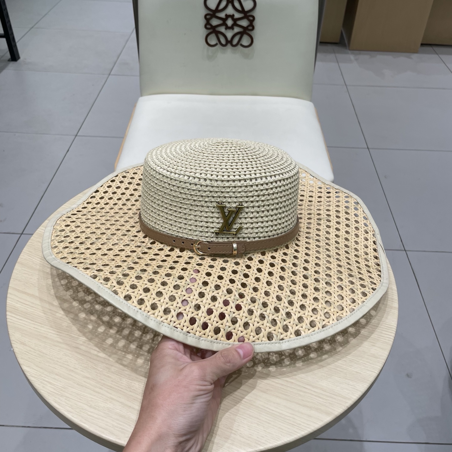  LV新款草帽，镂空设计，旅游必备，头围57cm