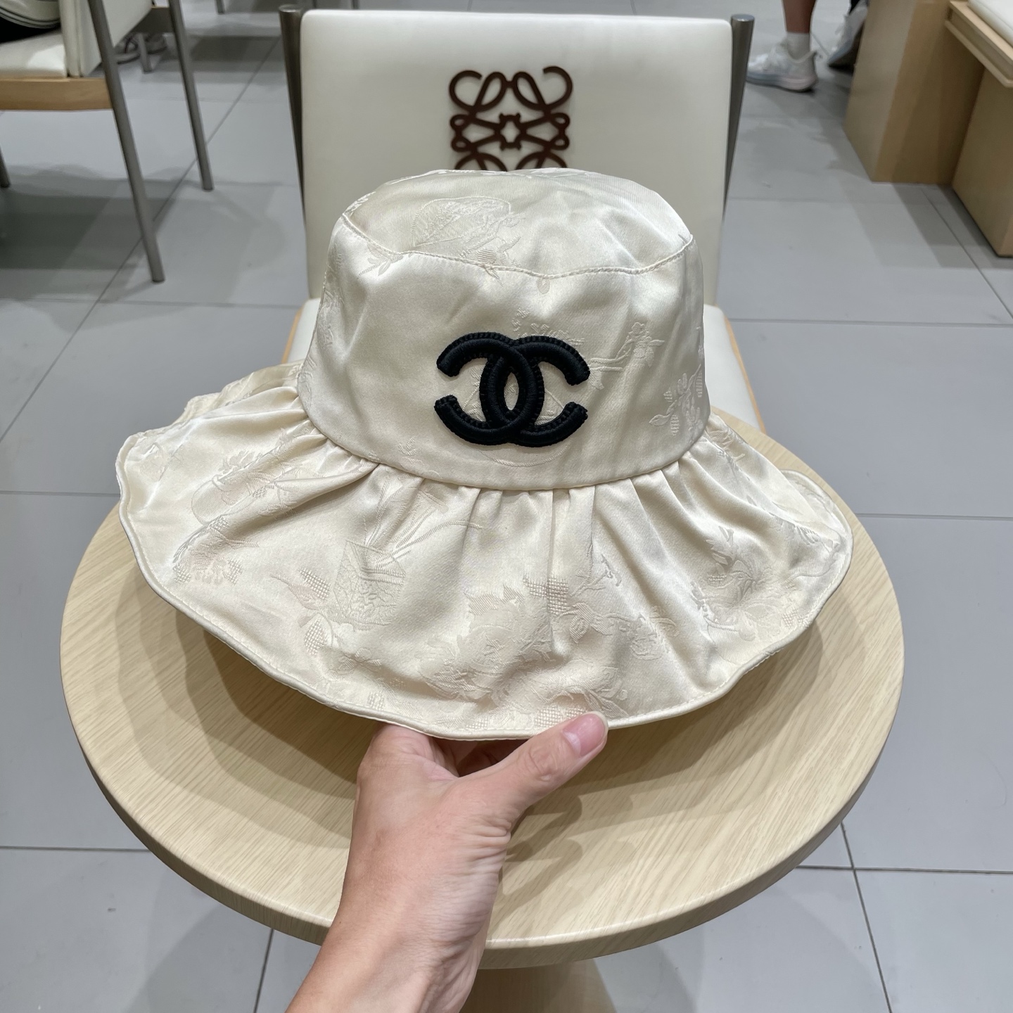  chanel香奈儿中国风帽子女夏季防晒渔夫帽日系小香风防紫外线遮阳大帽檐太阳帽