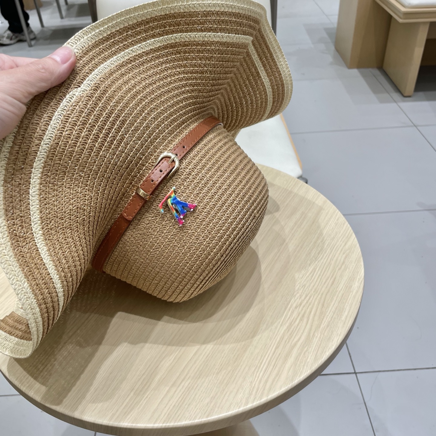 LV路易威登新款草帽，圆顶礼帽，头围57cm