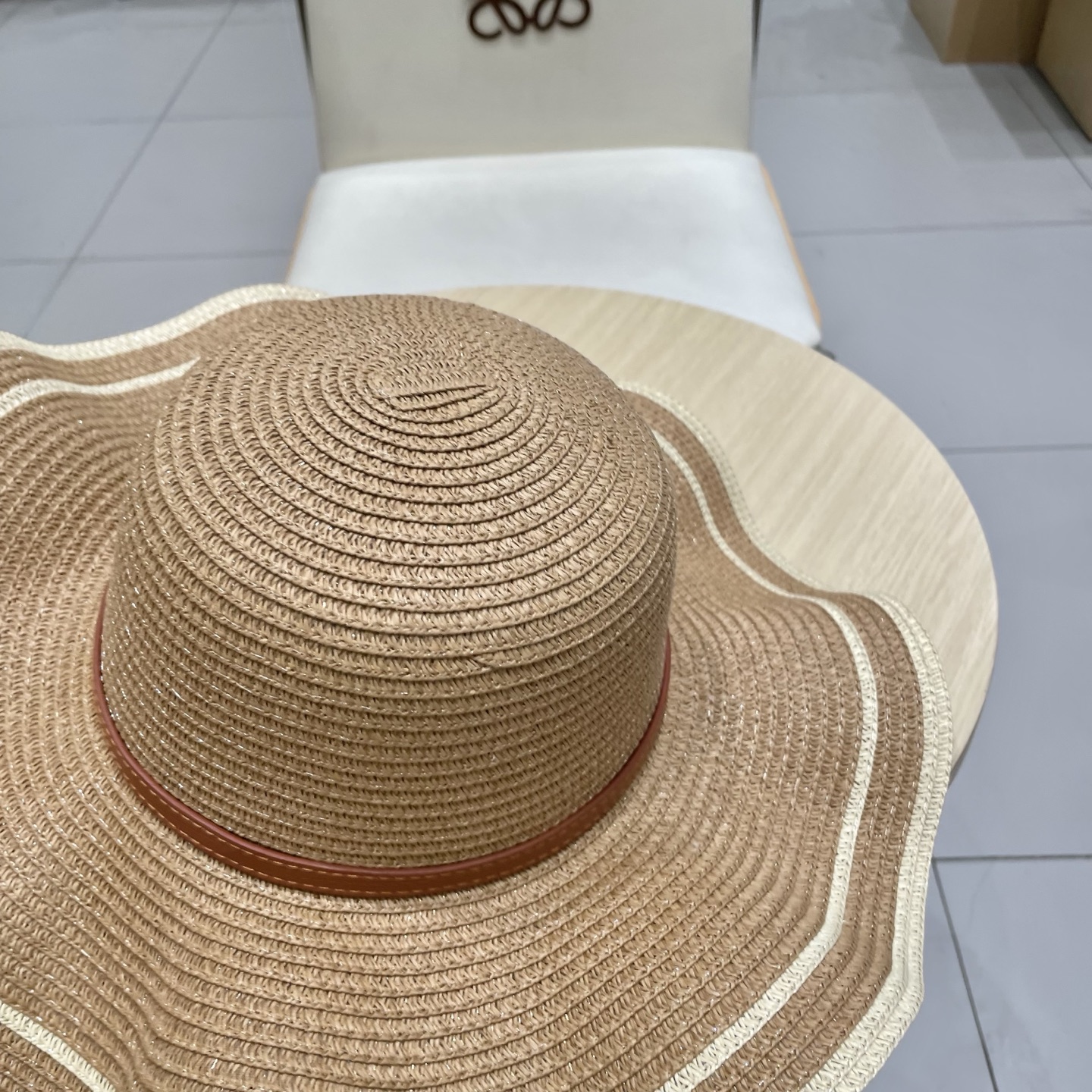 LV路易威登新款草帽，圆顶礼帽，头围57cm