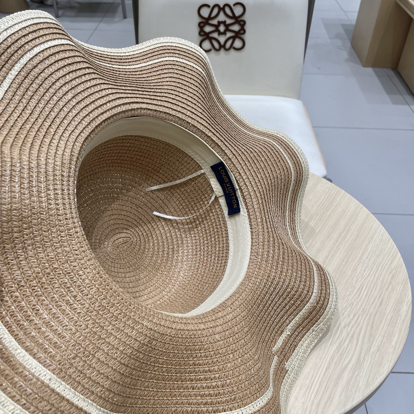 LV路易威登新款草帽，圆顶礼帽，头围57cm