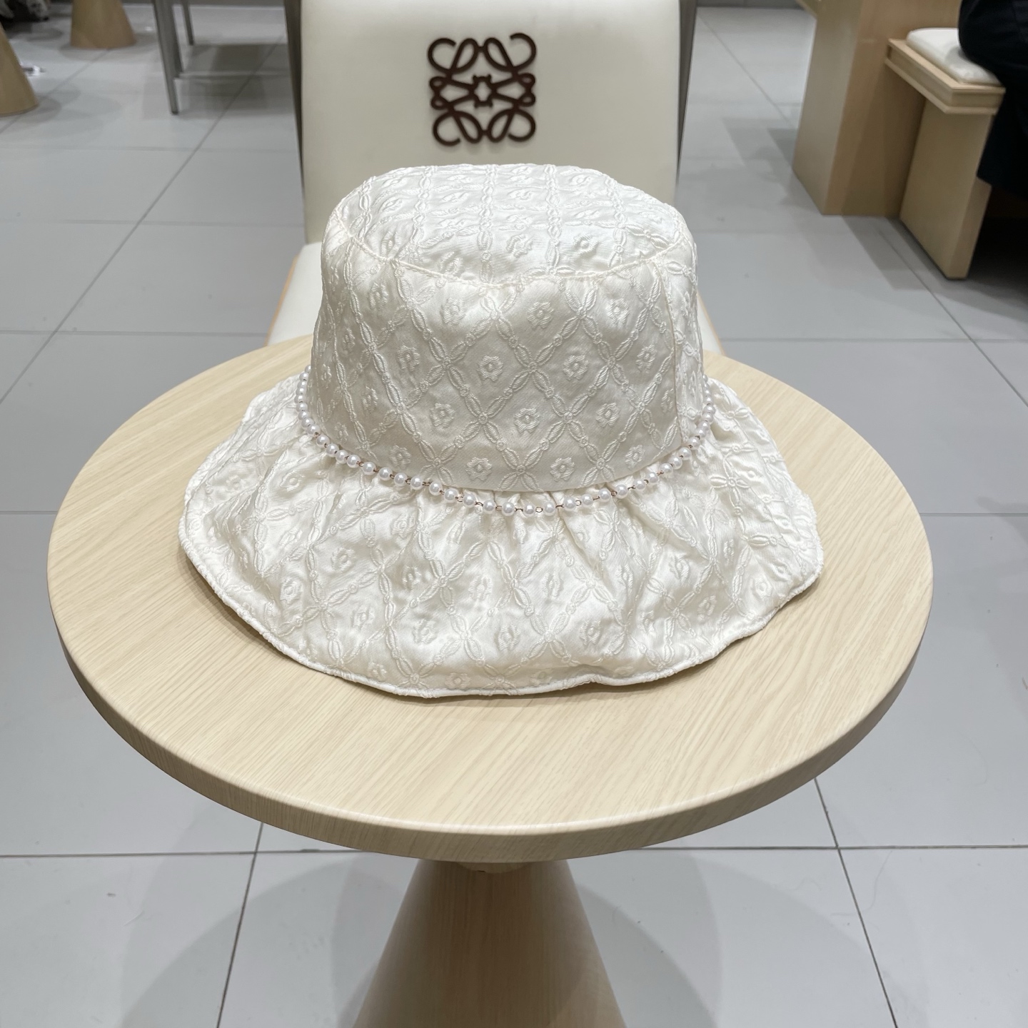  chanel香奈儿女款春夏珍珠渔夫帽高级感防晒遮阳帽海边度假显脸小太阳帽新