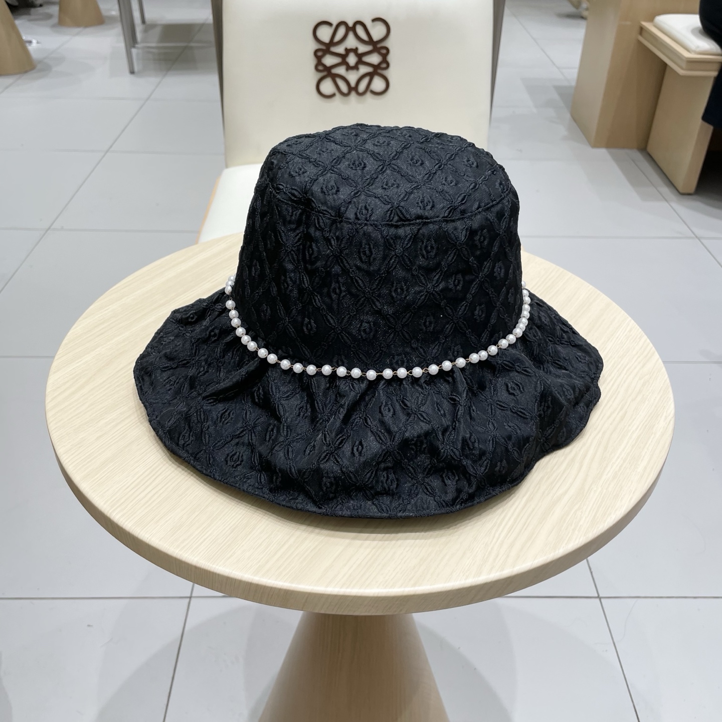  chanel香奈儿女款春夏珍珠渔夫帽高级感防晒遮阳帽海边度假显脸小太阳帽新