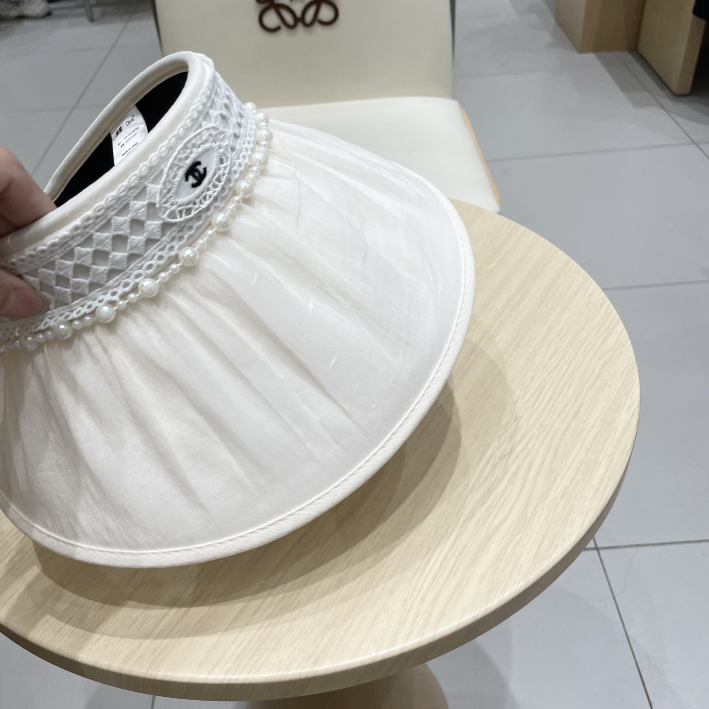  Chanel香奈儿空顶遮阳帽，发箍遮阳帽，头围57cm