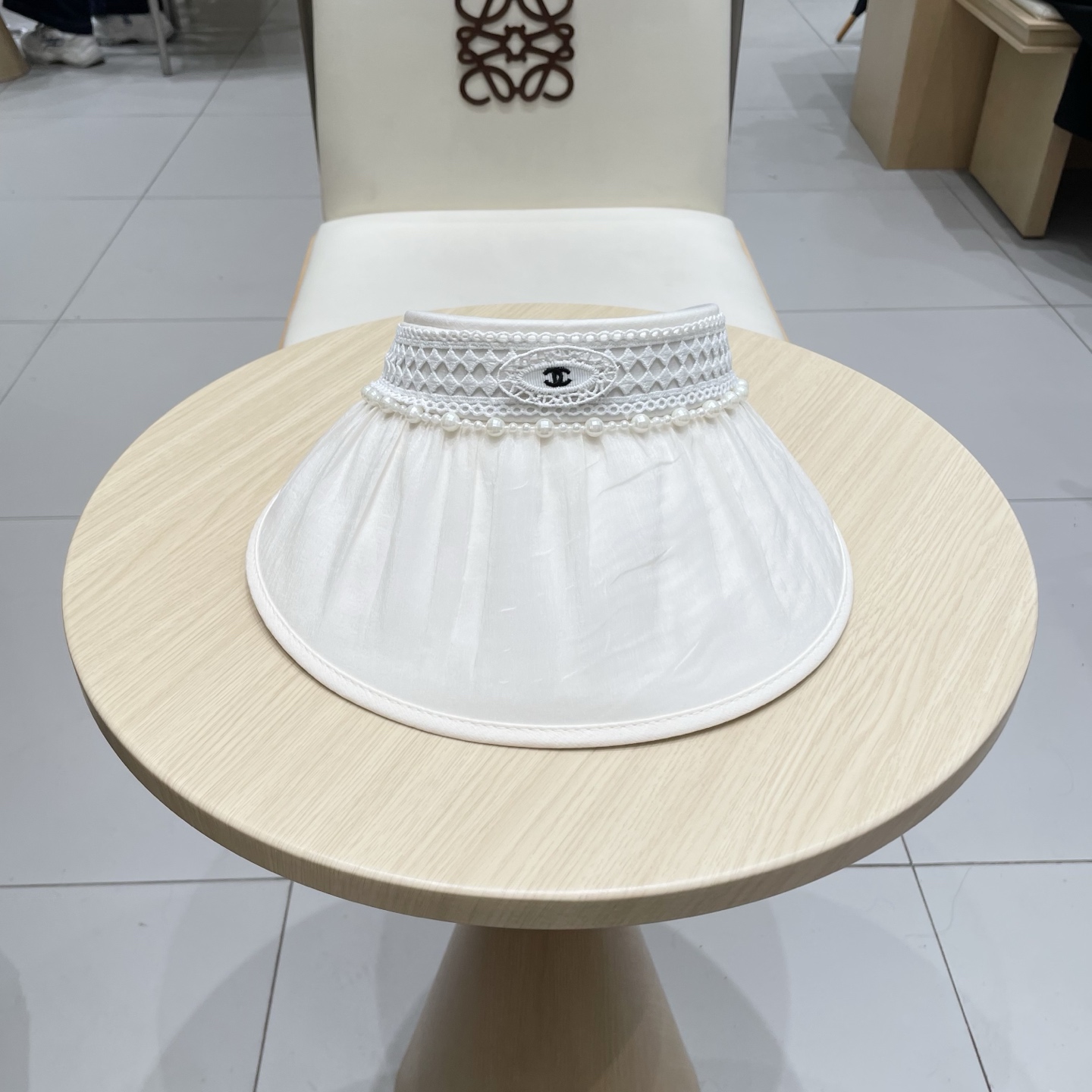  Chanel香奈儿空顶遮阳帽，发箍遮阳帽，头围57cm