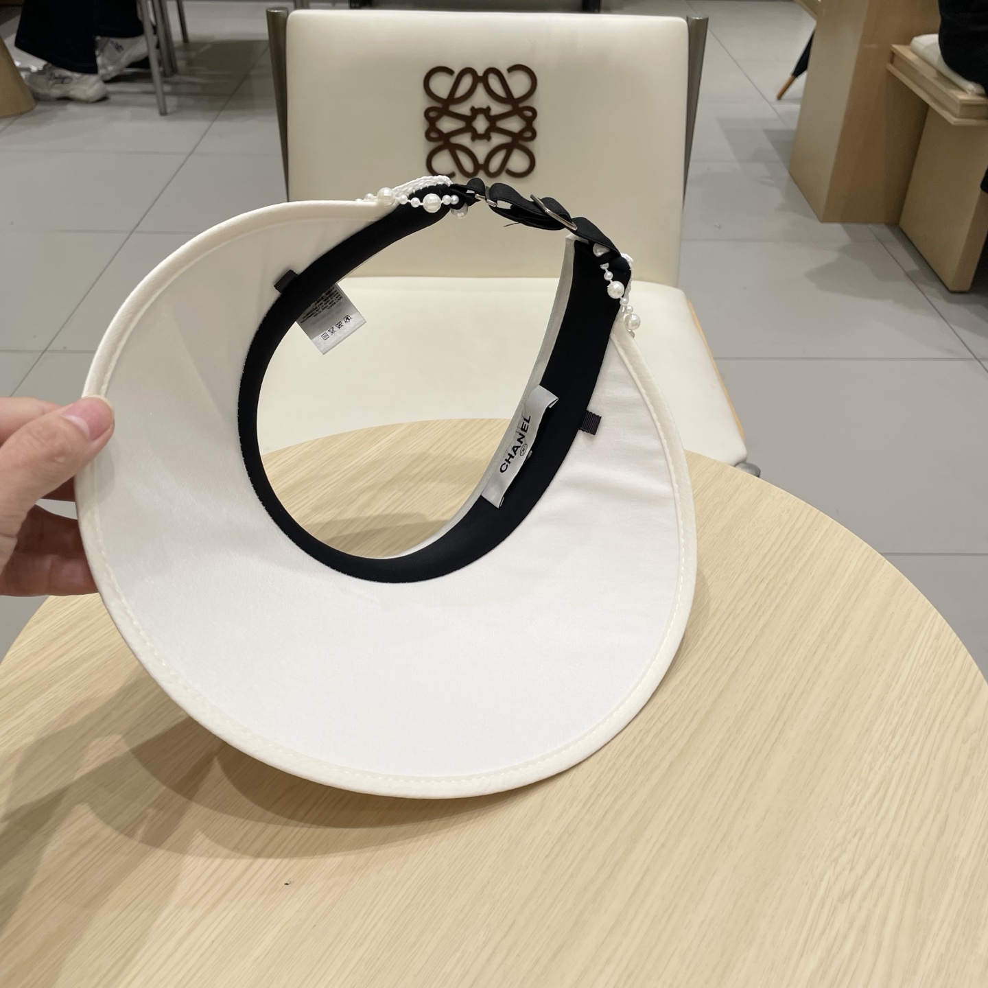  Chanel香奈儿空顶遮阳帽，发箍遮阳帽，头围57cm