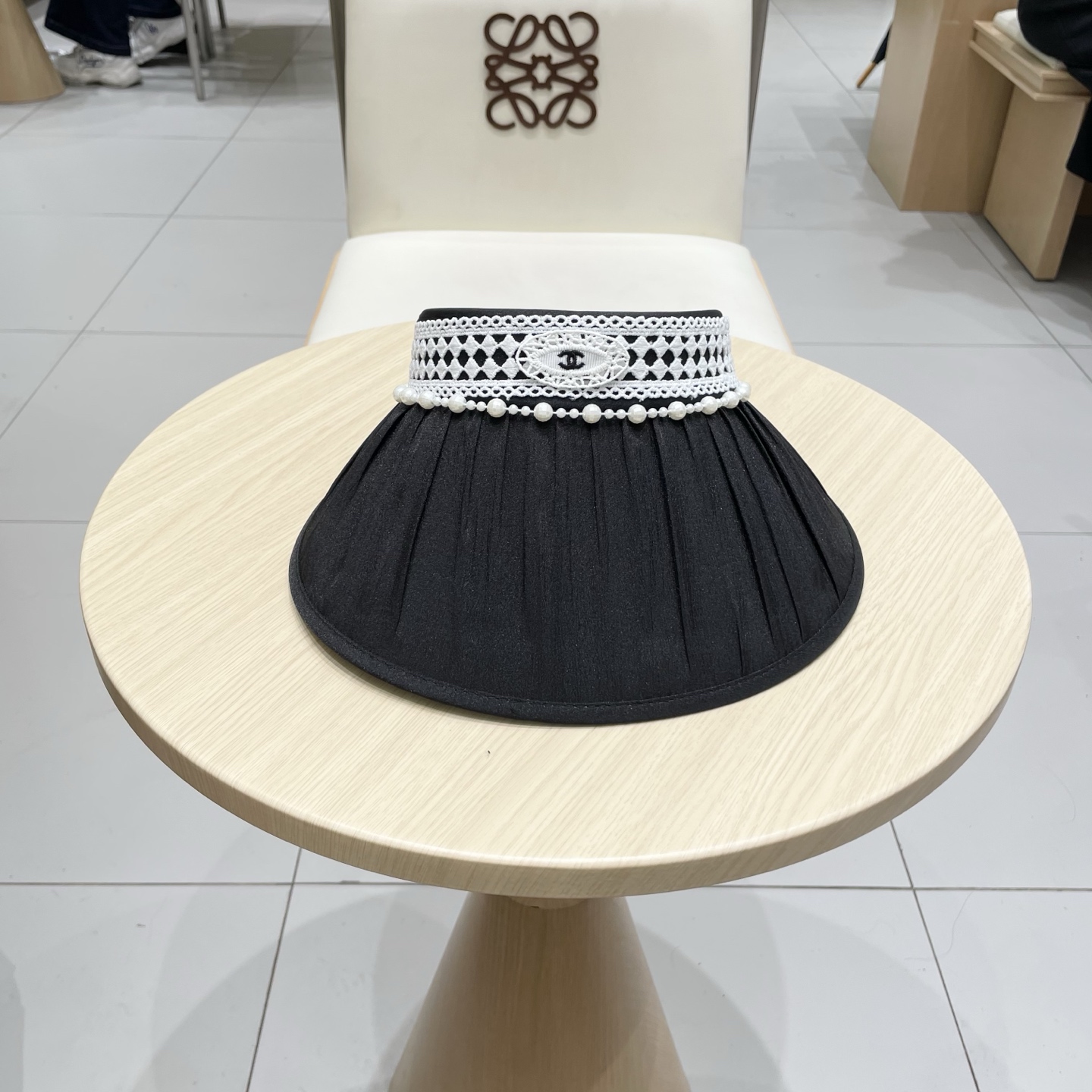  Chanel香奈儿空顶遮阳帽，发箍遮阳帽，头围57cm