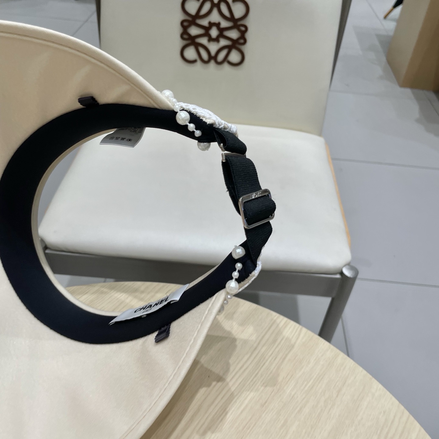  Chanel香奈儿空顶遮阳帽，发箍遮阳帽，头围57cm