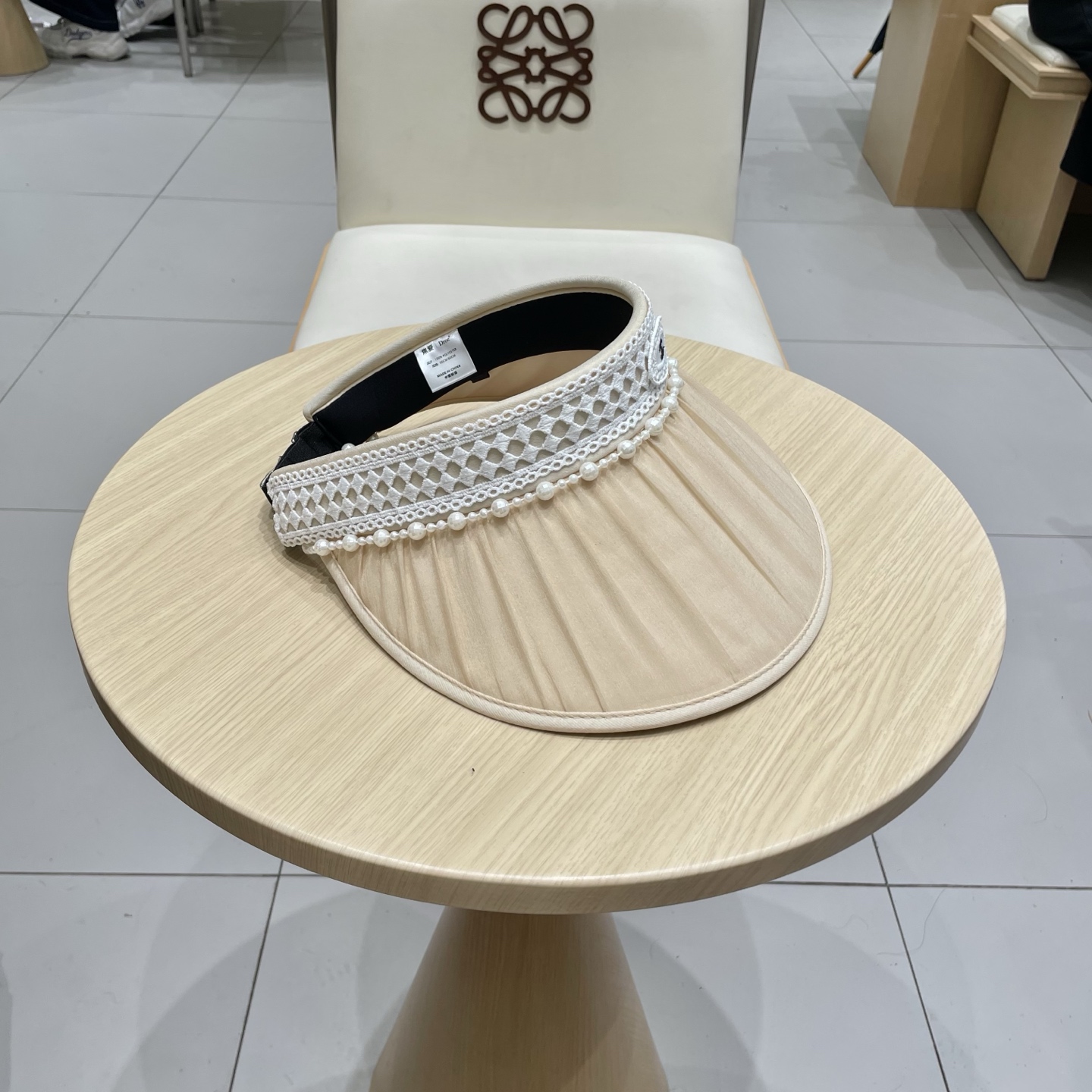  Chanel香奈儿空顶遮阳帽，发箍遮阳帽，头围57cm