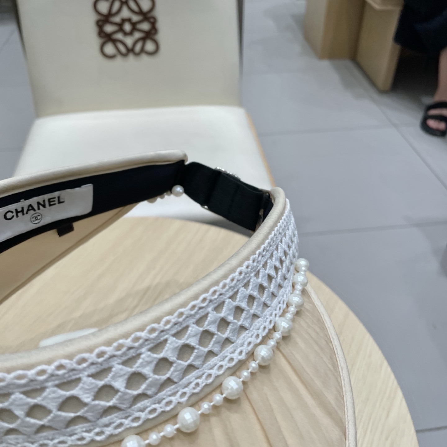  Chanel香奈儿空顶遮阳帽，发箍遮阳帽，头围57cm