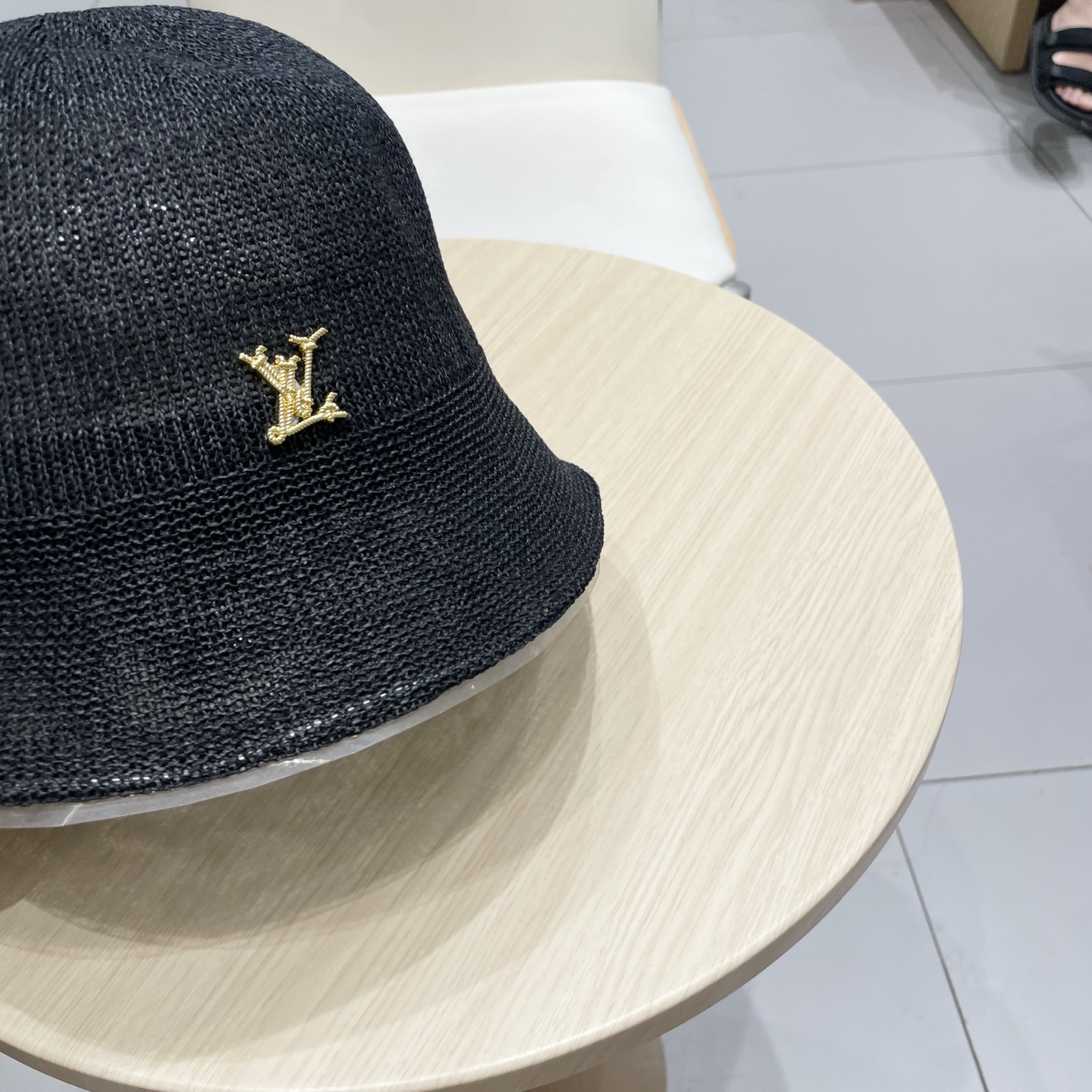  LV路易威登日本和纸薄款透气针织渔夫帽子女春夏素颜百搭盆帽显脸小水桶帽潮