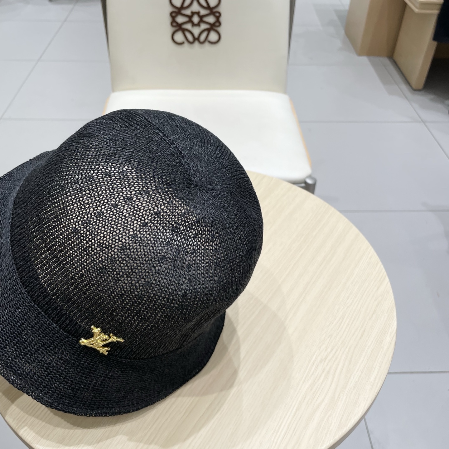  LV路易威登日本和纸薄款透气针织渔夫帽子女春夏素颜百搭盆帽显脸小水桶帽潮