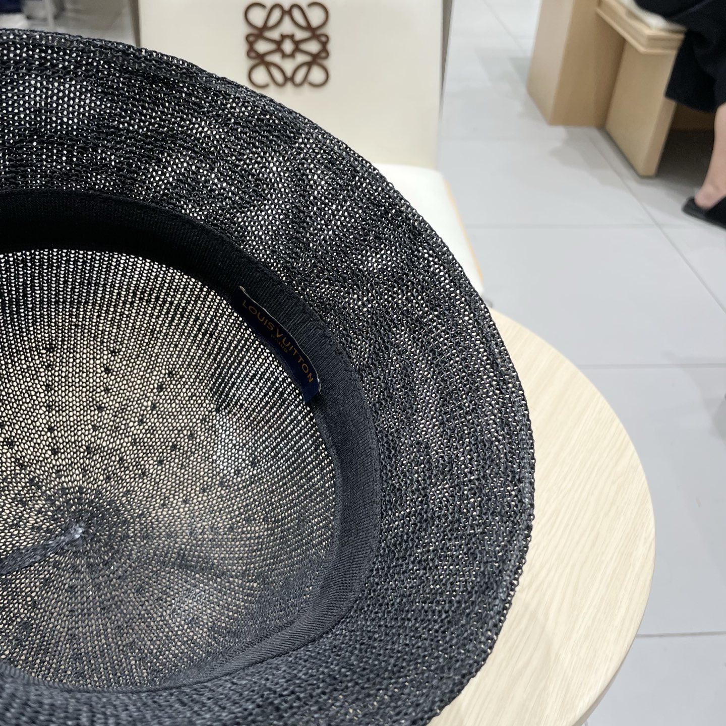  LV路易威登日本和纸薄款透气针织渔夫帽子女春夏素颜百搭盆帽显脸小水桶帽潮